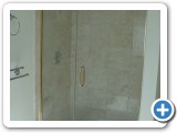 Heavy Glass Shower Door w/ inline panel