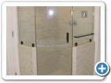 Pivot Mount Heavy Glass Shower Door w/ inline panels & euro header