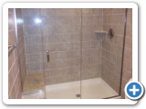 Pivot Mount Heavy Glass Shower Door w/ inline panels