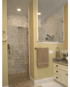 Signature Hinge - Clear Glass with Brushed Nickel Finish Signature Hinge - Clear Glass with Brushed Nickel Finish