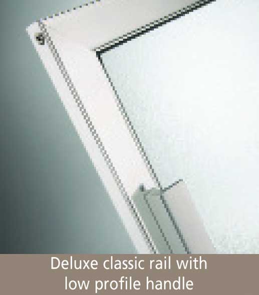 Splendor's Deluxe classic rail with low profile handle Splendor's Deluxe classic rail with low profile handle