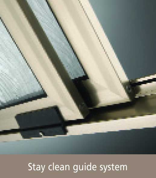 Splendor's stay-clean guide system Splendor's stay-clean guide system